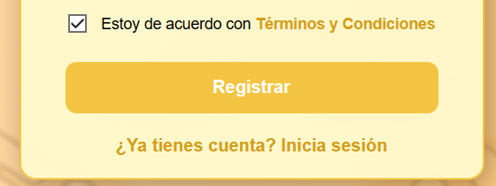 Paso 4: Botón de registrarse
